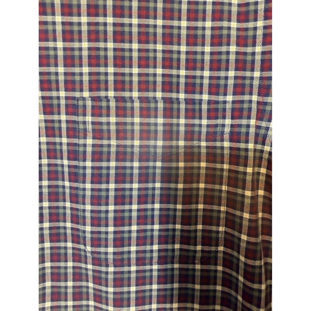 Cremieux Button Down Slim Fit Large Multi Plaid Supima Cotton Casual - Picture 4 of 8